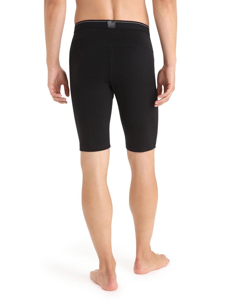 Icebreaker Merino 200 Oasis Thermal Shorts Férfi Base Layers Fekete | HU 1379GSOL